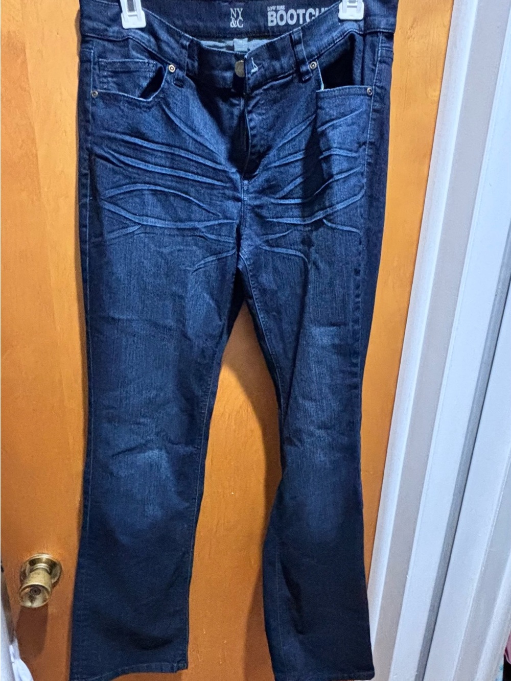 New York & Company Dark Blue Bootcut Jeans